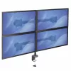 StarTech.com ARMQUAD stalinis keturių monitorių laikiklis - ergonomiškas VESA 4 monitorių tvirtinimas 2x2 iki 27 colių - sukamas ir reguliuojamo aukščio stovo laikiklis - pakreipimas/pasukimas/rotacija LCD/LED ekranams - spaustuvinis/įpjovos tvirtinimas
