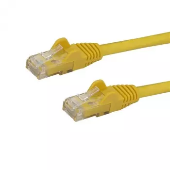 StarTech.com 5m CAT6 Ethernet laidas – geltonas CAT6 Gigabit Ethernet kabelis, 250MHz, 100W PoE, RJ45 UTP tinklo/jungiamasis laidas su apsauga nuo užkabinimo ir įtempimo mažinimu, individualiai testuotas