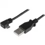 StarTech.com USB-A į Micro-USB įkrovimo ir sinchronizavimo kabelis, stačiakampis, 24 AWG, 0,5 m