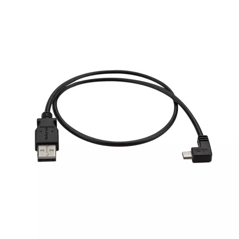 StarTech.com USB-A į Micro-USB įkrovimo ir sinchronizavimo kabelis, stačiakampis, 24 AWG, 0,5 m