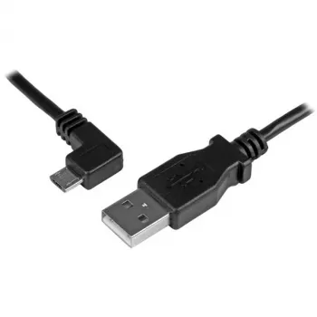 StarTech.com Micro-USB įkrovimo ir sinchronizavimo kabelis M/M - kairysis kampinis Micro-USB - 24 AWG - 0,5 m