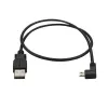 StarTech.com Micro-USB įkrovimo ir sinchronizavimo kabelis M/M - kairysis kampinis Micro-USB - 24 AWG - 0,5 m