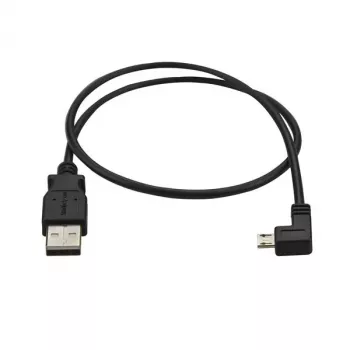 StarTech.com Micro-USB įkrovimo ir sinchronizavimo kabelis M/M - kairysis kampinis Micro-USB - 24 AWG - 0,5 m