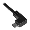 StarTech.com Micro-USB įkrovimo ir sinchronizavimo kabelis M/M - kairysis kampinis Micro-USB - 24 AWG - 0,5 m