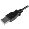 StarTech.com Micro-USB įkrovimo ir sinchronizavimo kabelis M/M - kairysis kampinis Micro-USB - 24 AWG - 0,5 m