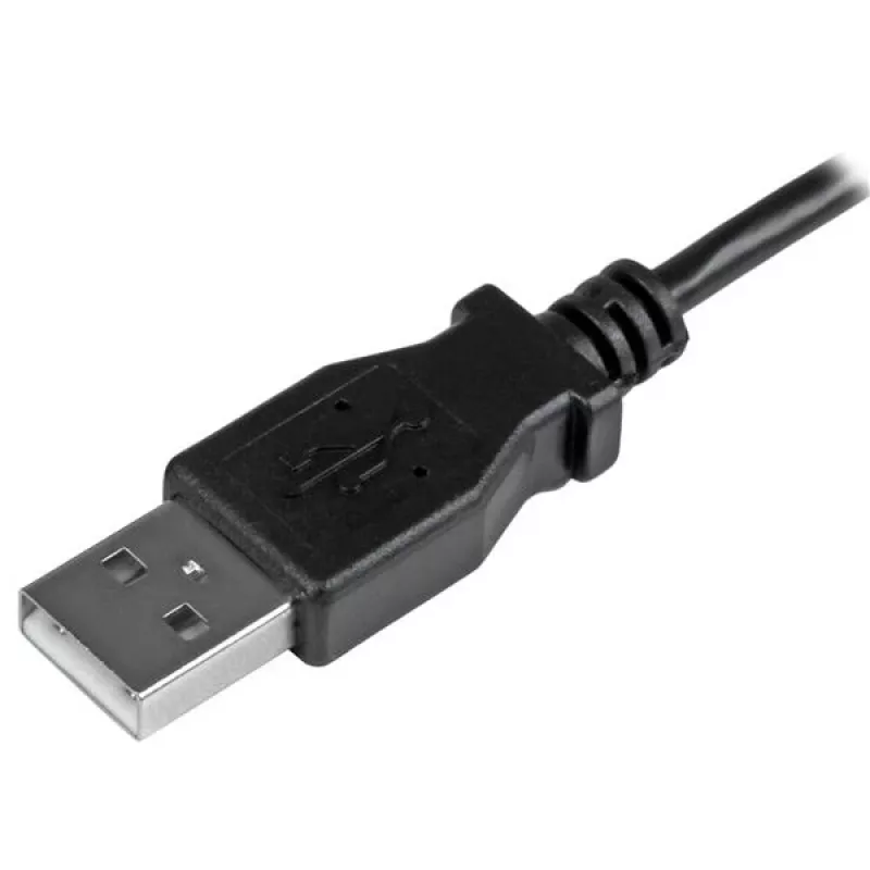 StarTech.com Micro-USB įkrovimo ir sinchronizavimo kabelis M/M - kairysis kampinis Micro-USB - 24 AWG - 0,5 m