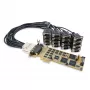 StarTech.com 16 prievadų mažo profilio RS232 PCI Express serijinė kortelė