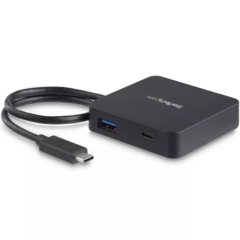 StarTech.com USB-C kelių prievadų adapteris – nešiojamas USB-C mini dokas 4K HDMI vaizdui, Gigabit Ethernet, USB 3.0 šakotuvas (1x USB-A, 1x USB-C) – USB Type-C kelių prievadų adapteris, suderinamas su Thunderbolt 3