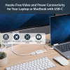 USB-C į HDMI 2.0 adapteris su Power Delivery – 4K 60Hz, 60W įkrovimas, Thunderbolt 3 suderinamas, baltas, StarTech.com