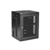 StarTech.com 4-Post 15U sieninis tinklo spintos kabinetas su 1U lentyna, 19 colių vyriais tvirtinamas serverio stovas duomenų / AV / elektronikos / kompiuterių įrangai, lankstus ventiliuojamas korpusas