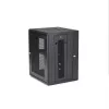 StarTech.com 4-Post 15U sieninis tinklo spintos kabinetas su 1U lentyna, 19 colių vyriais tvirtinamas serverio stovas duomenų / AV / elektronikos / kompiuterių įrangai, lankstus ventiliuojamas korpusas