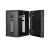 StarTech.com 4-Post 15U sieninis tinklo spintos kabinetas su 1U lentyna, 19 colių vyriais tvirtinamas serverio stovas duomenų / AV / elektronikos / kompiuterių įrangai, lankstus ventiliuojamas korpusas