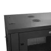 StarTech.com 4-Post 12U serverio spintos stovas, užrakinama 19 colių duomenų spinta kompiuteriams / AV / IT įrangai, biuro / namų tinklo stovas su ratukais ir reguliuojamais montavimo bėgiais