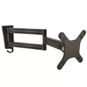 StarTech.com Sieninis monitoriaus laikiklis su dvigubu pasukimu, 15 kg, 33 cm (13 col.), 68,6 cm (27 col.), 75 x 75 mm, 100 x 100 mm, juodas