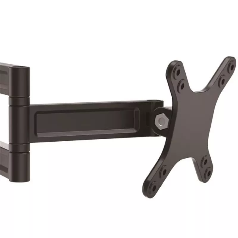 StarTech.com Sieninis monitoriaus laikiklis su dvigubu pasukimu, 15 kg, 33 cm (13 col.), 68,6 cm (27 col.), 75 x 75 mm, 100 x 100 mm, juodas