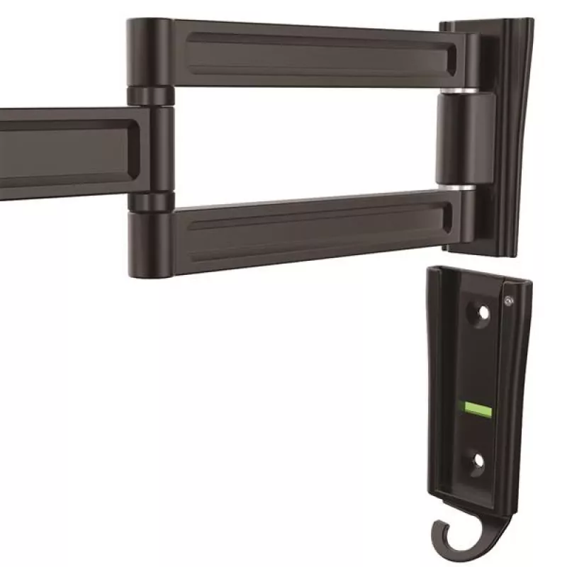 StarTech.com Sieninis monitoriaus laikiklis su dvigubu pasukimu, 15 kg, 33 cm (13 col.), 68,6 cm (27 col.), 75 x 75 mm, 100 x 100 mm, juodas
