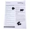 StarTech.com CABSHELF1U7V Vėdinama 1U serverio stelažo lentyna – universali konsolinė padėkla 19 colių tinklo įrangos stovui, plieninė, 20 kg talpa, 17,5 cm gylio, juoda