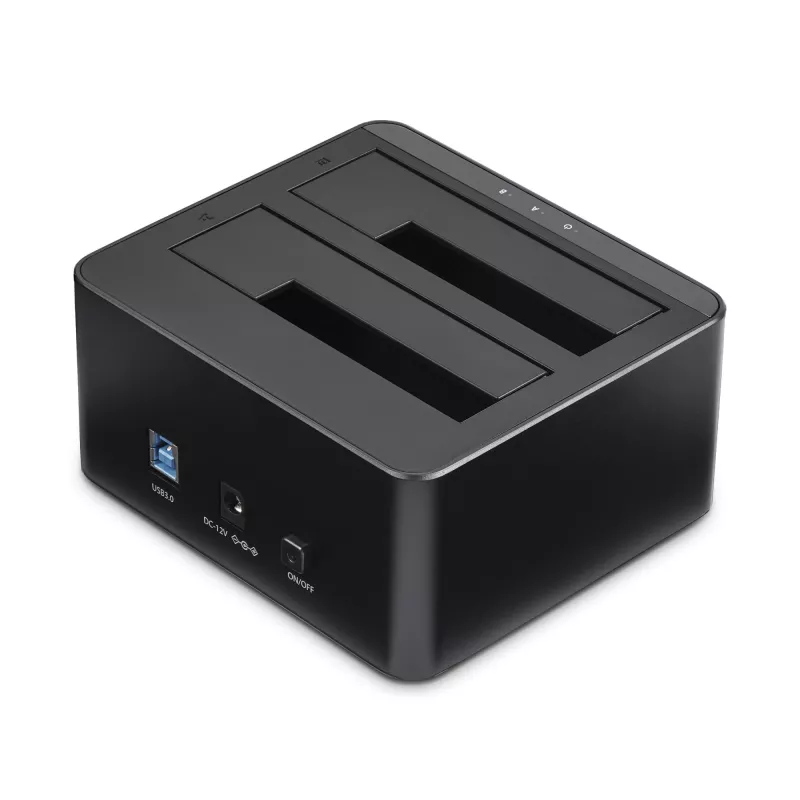 StarTech.com dviejų lizdų USB 3.0 į SATA kietojo disko dokų stotelė, USB kietojo disko dokas, išorinė 2,5/3,5 colio SATA I/II/III SSD/HDD dokų stotelė, karštai keičiami kietojo disko lizdai, įkrovimas iš viršaus