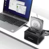 StarTech.com dviejų lizdų USB 3.0 į SATA kietojo disko dokų stotelė, USB kietojo disko dokas, išorinė 2,5/3,5 colio SATA I/II/III SSD/HDD dokų stotelė, karštai keičiami kietojo disko lizdai, įkrovimas iš viršaus