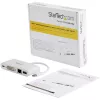 StarTech.com USB-C kelių prievadų adapteris – USB-C į DVI-D (skaitmeninį) vaizdo adapteris su 60 W Power Delivery įkrovimo perdavimu, GbE, USB-A – nešiojamas USB Type-C / Thunderbolt 3 mini nešiojamojo kompiuterio dokas