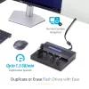 StarTech.com USB atmintinių kopijavimo ir trynimo įrenginys 1:7, 1,5 GB/min, LCD