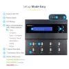 StarTech.com USB atmintinių kopijavimo ir trynimo įrenginys 1:7, 1,5 GB/min, LCD