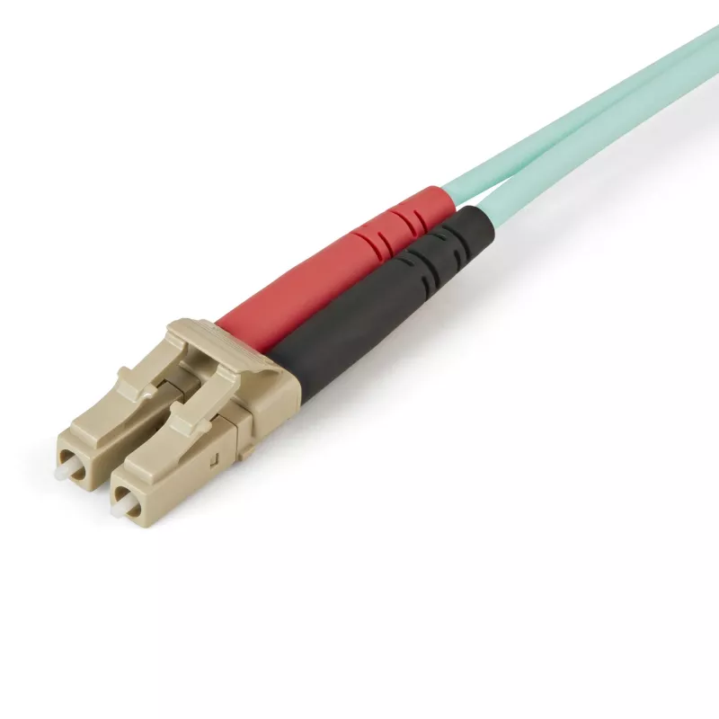 StarTech.com 5 m (16,4 pėdos) LC/UPC – LC/UPC OM4 daugiamodis šviesolaidinis kabelis, 50/125 µm LOMMF/VCSEL zipcord, 100G, maži įterpimo nuostoliai – LSZH šviesolaidinis trumpiklis