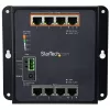 StarTech.com Pramoninis 8 prievadų Gigabit PoE jungiklis - 4 x PoE+ 30W - Maitinimas per Ethernet - Grūdintas GbE L2 valdomas jungiklis - Atsparus didelės galios tinklo jungiklis IP-30/-40°C iki +75°C - TAA