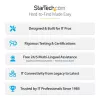 StarTech.com 4-Post 42U serverio stovas, 19 colių duomenų stovas kompiuteriams / AV / IT įrangai montuoti, serverio korpusas su ratukais, pilno dydžio pramoninis tinklo saugojimas
