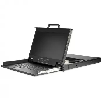 StarTech.com 1U LCD KVM konsolė su 17,3 colių HD monitoriumi, VGA, USB, 1080p