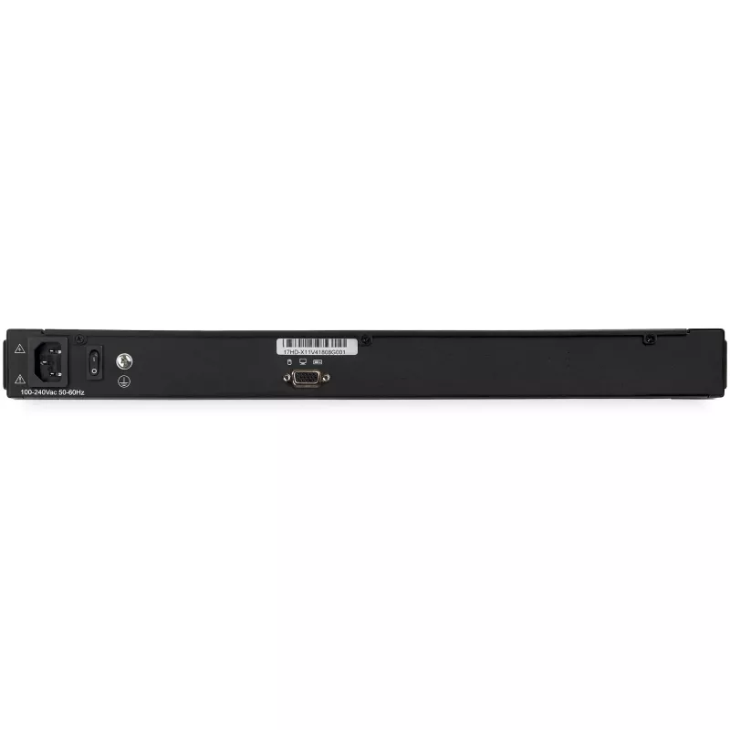 StarTech.com 1U LCD KVM konsolė su 17,3 colių HD monitoriumi, VGA, USB, 1080p