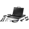 StarTech.com 1U LCD KVM konsolė su 17,3 colių HD monitoriumi, VGA, USB, 1080p