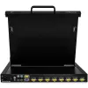 StarTech.com 8 prievadų stelažinis KVM konsolė su 6 pėdų kabeliais - integruotas KVM jungiklis su 17 colių LCD monitoriumi - pilnai įrengtas 1U LCD KVM stalčius - OSD KVM - patvarus 50 000 MTBF - USB + VGA palaikymas
