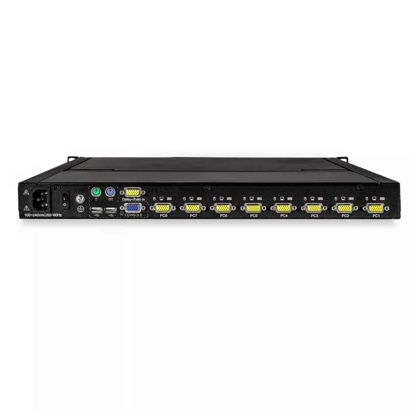 StarTech.com 8 prievadų stelažinis KVM konsolė su 6 pėdų kabeliais - integruotas KVM jungiklis su 17 colių LCD monitoriumi - pilnai įrengtas 1U LCD KVM stalčius - OSD KVM - patvarus 50 000 MTBF - USB + VGA palaikymas