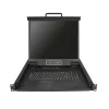 „StarTech.com“ 16 prievadų stelažinis KVM konsolė su 6 pėdų kabeliais – integruotas KVM jungiklis su 19 colių LCD monitoriumi – pilnai įrengtas 1U LCD KVM stalčius – OSD KVM – patvarus 50 000 MTBF – USB + VGA palaikymas