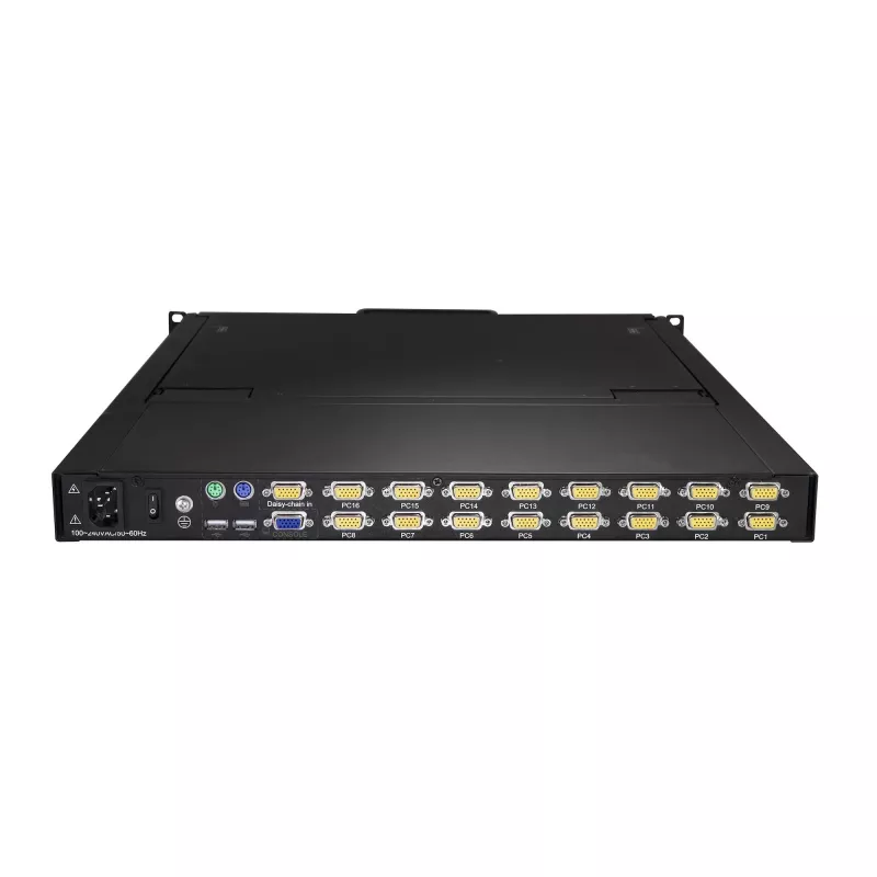 „StarTech.com“ 16 prievadų stelažinis KVM konsolė su 6 pėdų kabeliais – integruotas KVM jungiklis su 19 colių LCD monitoriumi – pilnai įrengtas 1U LCD KVM stalčius – OSD KVM – patvarus 50 000 MTBF – USB + VGA palaikymas