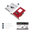 StarTech.com PEX4SFF8639 U.2 į PCIe adapteris 2,5 colio U.2 NVMe SSD – SFF-8639 – x4 PCI Express 4.0