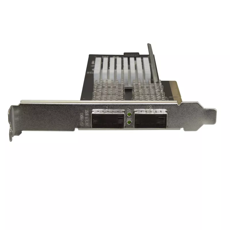 „StarTech.com“ dviejų prievadų 40G QSFP+ tinklo plokštė – „Intel XL710“ atvira QSFP+ konvergencinė adapterė – PCIe 40 gigabitų Ethernet serverio NIC – 40GbE šviesolaidinė LAN plokštė – „Dell PowerEdge HPE ProLiant“