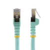 StarTech.com 2m CAT6a Ethernet kabelis - 10 Gigabit ekranuotas, be užkablių RJ45, 100W PoE jungiamasis laidas - 10GbE STP tinklo kabelis su įtempimo mažinimu - Aqua, individualiai testuotas, laidų sujungimas UL sertifikuotas/TIA