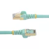 StarTech.com 2m CAT6a Ethernet kabelis - 10 Gigabit ekranuotas, be užkablių RJ45, 100W PoE jungiamasis laidas - 10GbE STP tinklo kabelis su įtempimo mažinimu - Aqua, individualiai testuotas, laidų sujungimas UL sertifikuotas/TIA