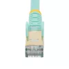 StarTech.com 2m CAT6a Ethernet kabelis - 10 Gigabit ekranuotas, be užkablių RJ45, 100W PoE jungiamasis laidas - 10GbE STP tinklo kabelis su įtempimo mažinimu - Aqua, individualiai testuotas, laidų sujungimas UL sertifikuotas/TIA
