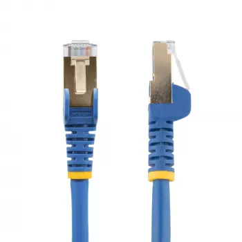 StarTech.com 1m CAT6a Ethernet kabelis - 10 Gigabit ekranuotas RJ45 100W PoE jungiamasis laidas - 10GbE STP tinklo kabelis su įtempimo mažinimu - mėlynas, individualiai išbandytas / laidai UL sertifikuoti / TIA