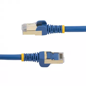 StarTech.com 1m CAT6a Ethernet kabelis - 10 Gigabit ekranuotas RJ45 100W PoE jungiamasis laidas - 10GbE STP tinklo kabelis su įtempimo mažinimu - mėlynas, individualiai išbandytas / laidai UL sertifikuoti / TIA