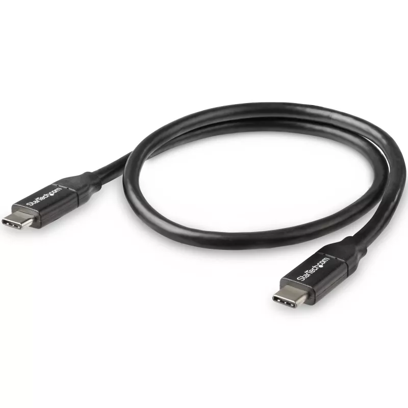 StarTech.com USB-C į USB-C laidas su 5A PD - vyriškas/vyriškas - 0,5 m - USB 2.0 - USB-IF sertifikuotas