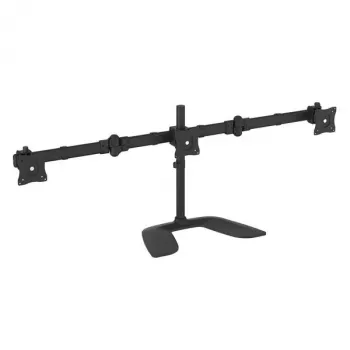 StarTech.com Trijų monitorių stovas stalviršiui - šarnyrinis, spaustuvinis, 24 kg, 33 cm (13 col.), 68,6 cm (27 col.), 100 x 100 mm, juodas