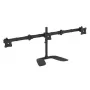 StarTech.com Trijų monitorių stovas stalviršiui - šarnyrinis, spaustuvinis, 24 kg, 33 cm (13 col.), 68,6 cm (27 col.), 100 x 100 mm, juodas
