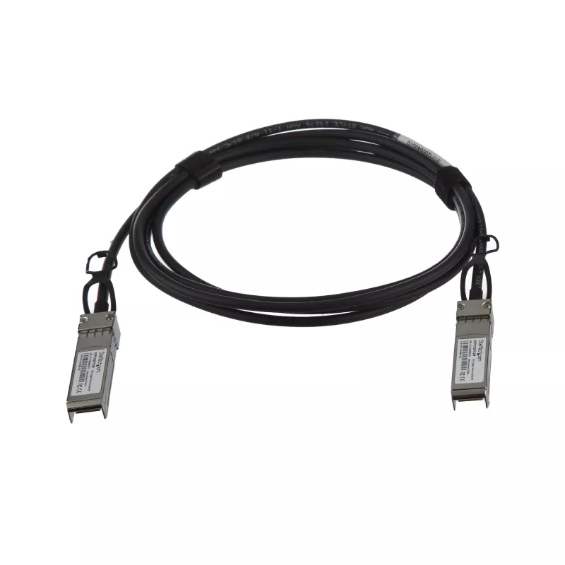 StarTech.com MSA suderinamas 2 m 10G SFP+ tiesioginis vario kabelis Twinax - 10 GbE SFP+ varinis DAC 10 Gbps mažos galios pasyvus siųstuvas-imtuvas