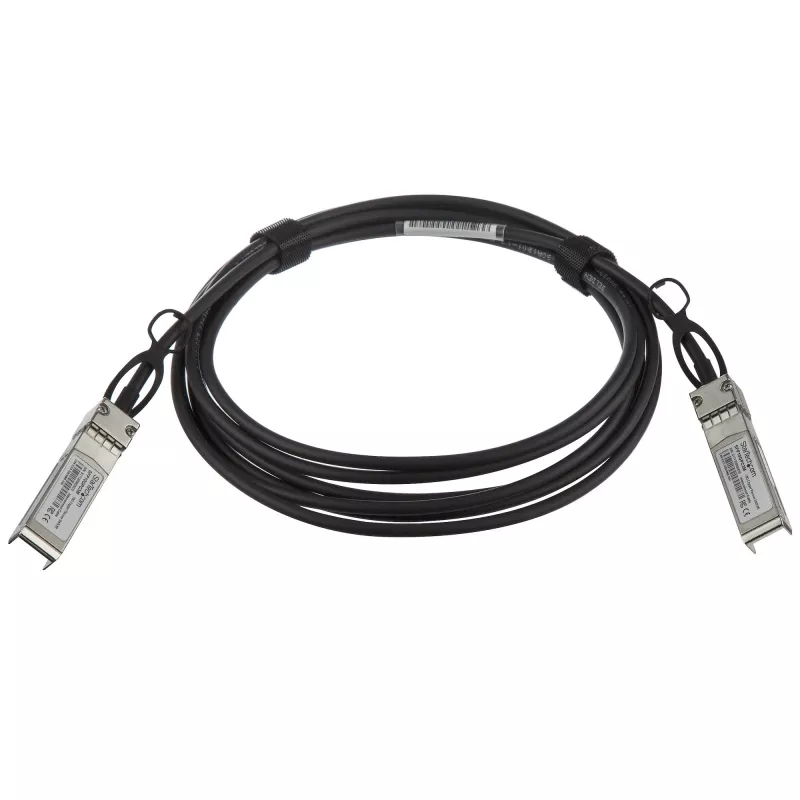 StarTech.com MSA suderinamas 3 m 10G SFP+ tiesioginio prijungimo Twinax kabelis - 10 GbE SFP+ vario DAC 10 Gbps mažos galios pasyvus siųstuvas-imtuvas