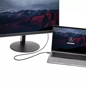 StarTech.com 2 m USB-C į HDMI laidas – 4K 60Hz USB Type-C į HDMI 2.0 vaizdo adapterio laidas – suderinamas su Thunderbolt 3 – nešiojamas kompiuteris prie HDMI monitoriaus / ekrano – DP 1.2 Alt Mode HBR2 – juodas