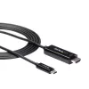 StarTech.com 2 m USB-C į HDMI laidas – 4K 60Hz USB Type-C į HDMI 2.0 vaizdo adapterio laidas – suderinamas su Thunderbolt 3 – nešiojamas kompiuteris prie HDMI monitoriaus / ekrano – DP 1.2 Alt Mode HBR2 – juodas